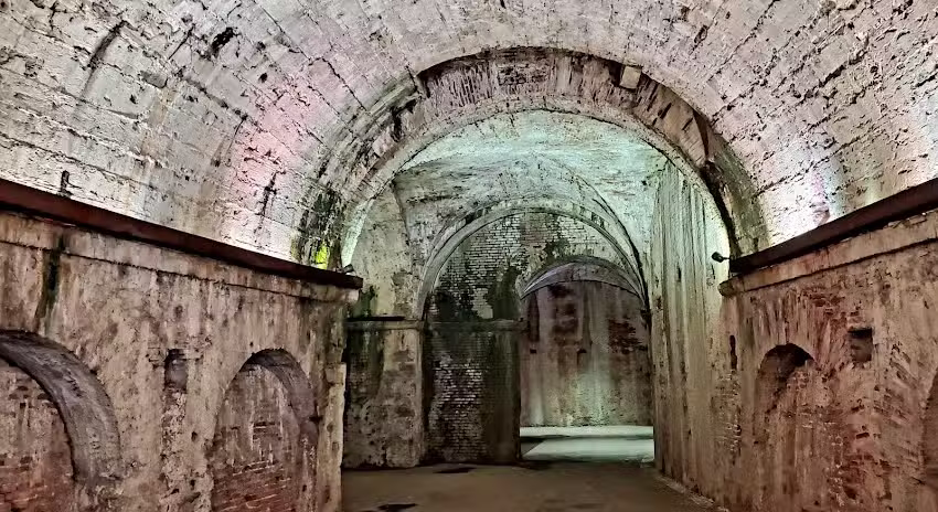 Inside the wall Santa Maria